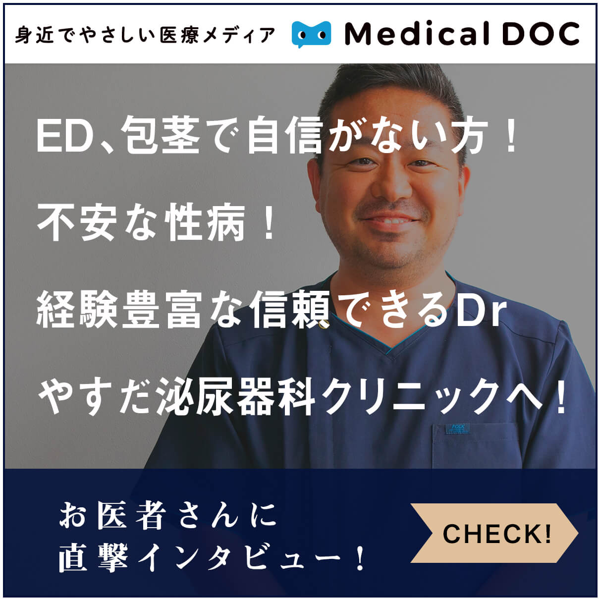 やすだ泌尿器科クリニックのメディカルドックへのバナー