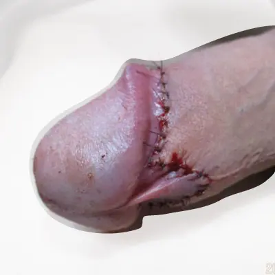 亀頭直下切除法症例④術直後②